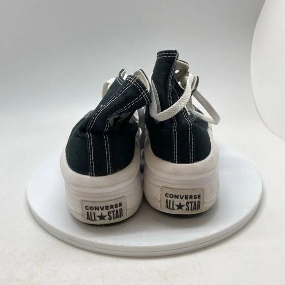 Converse Chuck Taylor All Star Move Womens Size 9 Black Athletic Shoes Sneakers - Picture 4 of 10